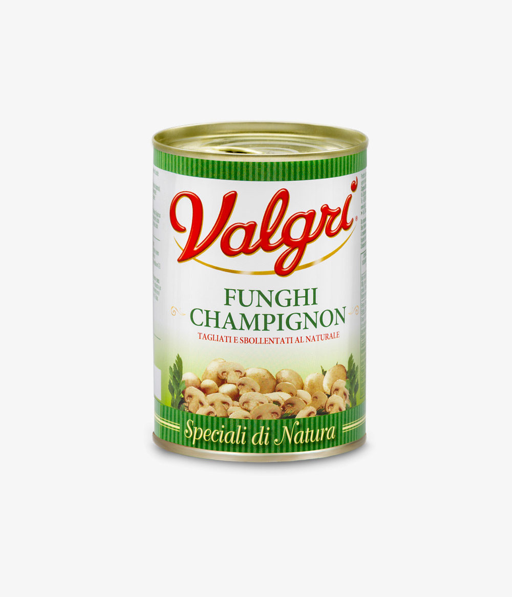 funghi champignon in scatola