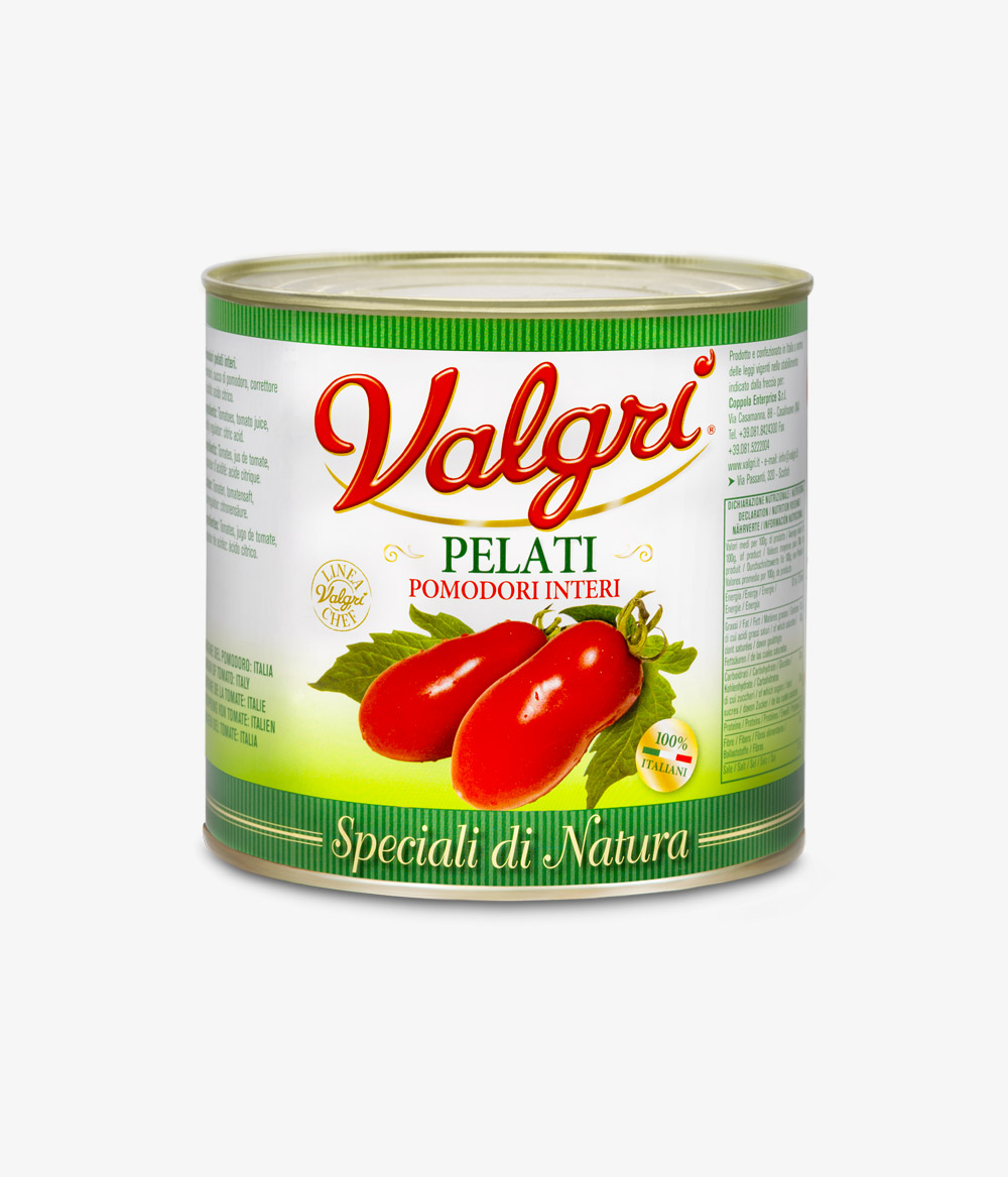 Pomodori pelati in scatola 800gx12 - Valgri
