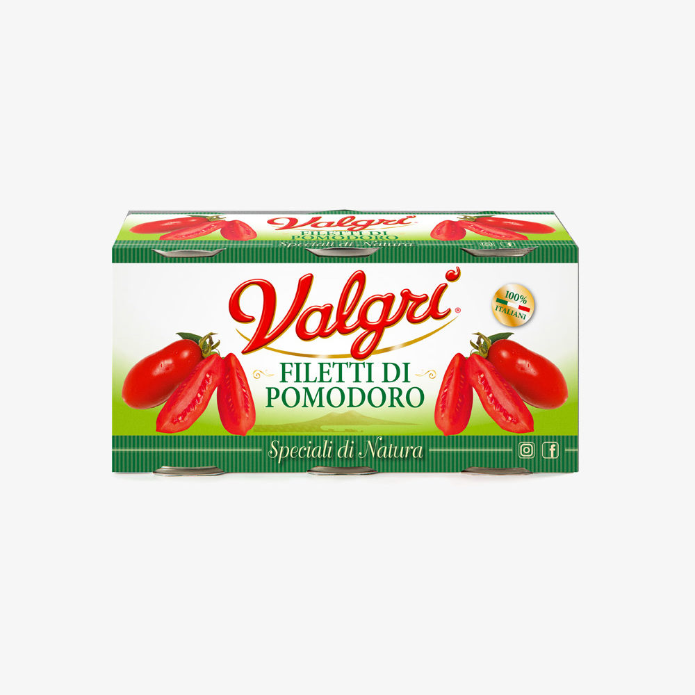 Pomodori pelati in scatola 400gx12 - Valgri